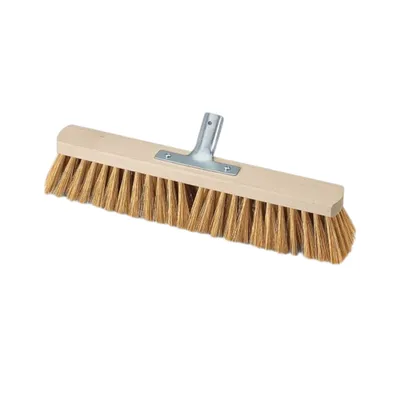 Obrázok produktu pre Predsieňová metla z prírodného kokosu s kovovou násadou 50 cm