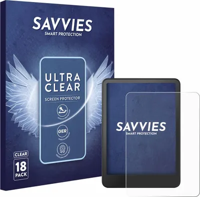 Produktbild von 18x Für Amazon Kindle Colorsoft Schutzfolie Savvies Displayschutz Display Schutz Folie Klar Transparent