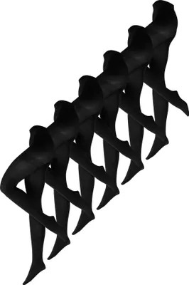 Produktbild von NUR DIE Damen Feinstrumpfhose 6-Pack Ultra-Blickdicht 80 DEN - schwarz - Größe 38-40
