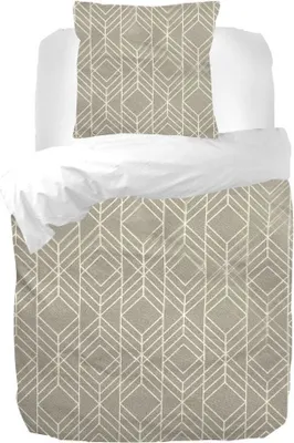 Produktbild von Kayori Kanucha Bettwäsche-Garnitur Farbe Taupe Größe 240x220+2x80x80 cm