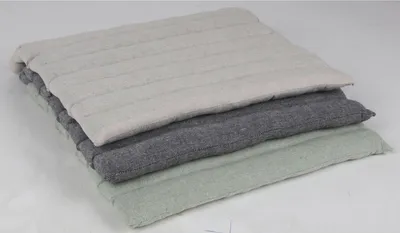 Produktbild von Sitzkissen ca. 38x38 cm aus 100% Baumwolle mit horizontaler Steppung komfortable Sitzauflage für Stühle und Bänke
