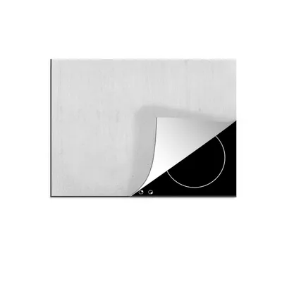 Obrázek produktu pro KitchenYeah® Krycí deska na sporák beton - bílá - šedá, 57x51cm, dekorace do kuchyně, keramický kryt varné desky, krycí deska na varnou desku