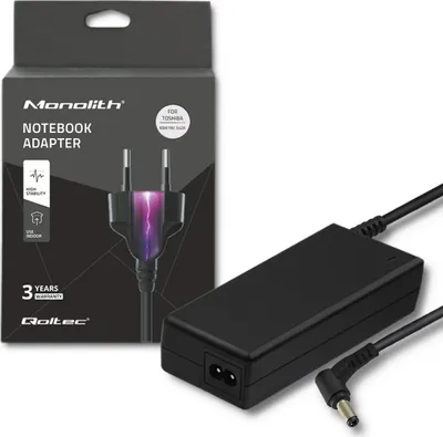 Zdjęcie produktu dla Qoltec 50073.65W, Laptop, Wewnętrzna, 100-240 V, 50/60 Hz, 65 W, 19 V