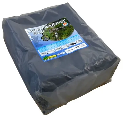 Produktbild von Ubbink AQUAFLEXILINER - Teichfolie - EPDM, als Fertigmaß, gefalten, Profil, Stärke 0,6mm - 6,72 x 10,00 m