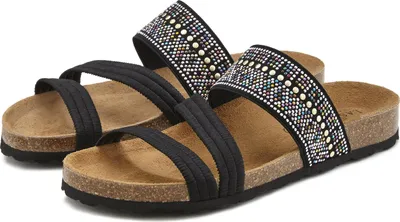 Produktbild von LASCANA Pantolette Mule, Sandale, offener Schuh, Sommerschuh, schwarz Größe 42