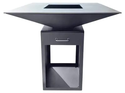 Produktbild von Dreamgarden Grill SQUARE Feuerplattengrill ohne Grillrost Feuerschale schwarz