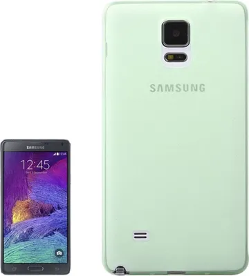 Productafbeelding van Beschermhoes, ultra dun (0,3 mm), voor Samsung Galaxy Note 4 SM-N910, kleur: groen