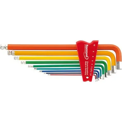Produktbild von FORMAT Winkelschraubendreher Kugelkopf lackiert 1,5-10mm