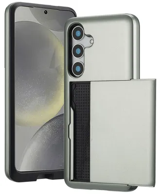 Imagen del producto de Funda Trasera con Ranura para Tarjetas para Samsung Galaxy S25 - Verde