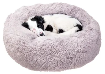 Produktbild von Ferplast Hundekissen Katzenschlafplatz Rund Flauschig Katzenkissen Weich Plüsch