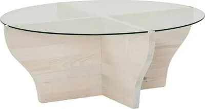 Immagine prodotto di Califfi - Tavolino da Salotto, 92x92x36h cm Bianco, Portariviste
