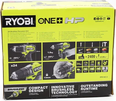 Zdjęcie produktu dla Akumulatorowa wiertarko-wkrętarka udarowa „One+ HP RPD18C-0” 18 V