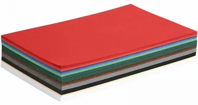 Produktbild von Colortime Weihnachtskarton A4 300 Blatt farbiges Bastelpapier