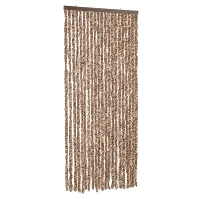 Produktbild von Fliegenvorhang Beige und Dunkelbraun 90x220 cm Chenille