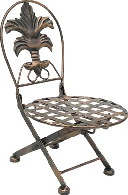 Produktbild von Blumenhocker Stuhl klappbar metall Blumenständer Pflanzenständer 32 cm Puppenstuhl
