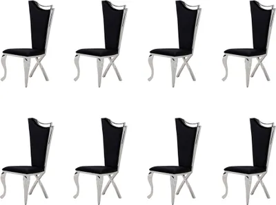 Obrázek produktu pro Sada čalounění křesla design 8x židle skupina set jídelní židle