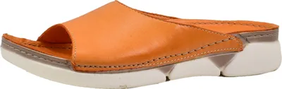 Produktbild von Andrea Conti Damen Pantolette Leder breiter Riemen sportliche Laufsohle 0529610, Größe:36 EU, Farbe:Orange