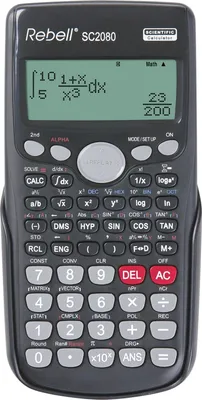 Immagine prodotto di Calcolatrice scolastica SC 2080 S con 417 funzioni, alimentazione solare/a batteria, confezione da 10 pezzi