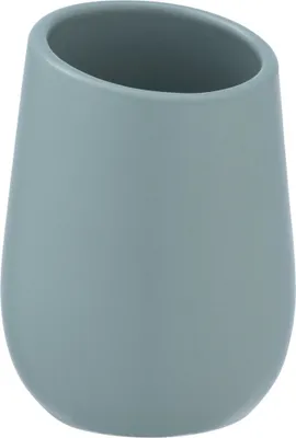 Zdjęcie produktu dla Niebiesko-szary ceramiczny kubek na szczoteczki do zębów Badi