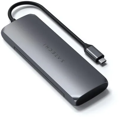 Zdjęcie produktu dla Satechi ST-UCHSEM, Przewodowa, USB 3.2 Gen 2 (3.1 Gen 2) Type-A, 100 W, Szary, SATA, M.2