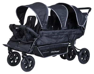 Produktbild von Childhome Sixseater Autobrake Kinderwagen - Schwarz | Childhome