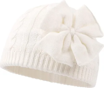 Produktbild von Babymütze Mädchen Strickmütze Kinder Wintermütze Warme Kindermützen mit Schleife