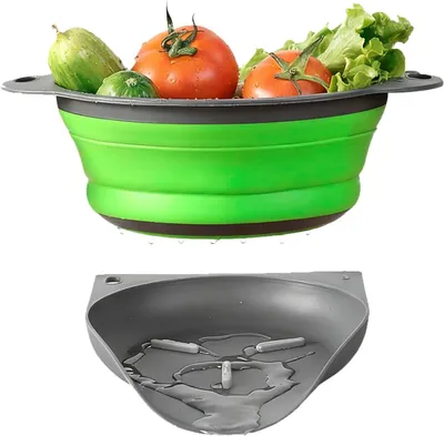Produktbild von Faltbares Sieb 2er Set, Silikon, für Küche