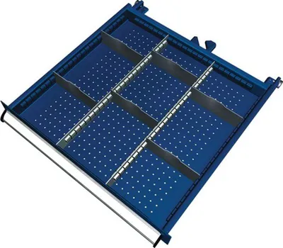 Obrázok produktu pre Zásuvkové priehradky Predné100-125mm 2Podlhovasté/6Krížové priehradky Zásuvka Š459mm