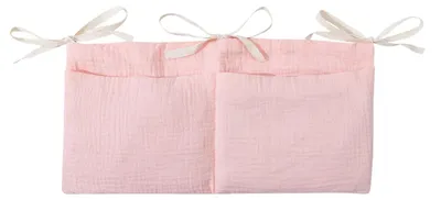 Produktbild von Babybettorganizer rosa, multifunktional, für Bett oder Wickelkommode, Aufbewahrung für Windeln