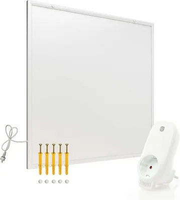 Zdjęcie produktu dla Ogrzewanie podczerwienią o mocy 290 W, w zestawie termostat Wi-Fi, energooszczędny grzejnik z sterowaniem Wi-Fi, elektryczny grzejnik ścienny, panel grzewczy podczerwieni