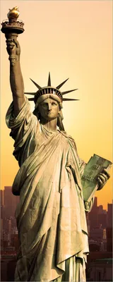 Produktbild von Wallario Poster - Freiheitsstatue New York, Kunstdruck Größe: 80 x 200 cm