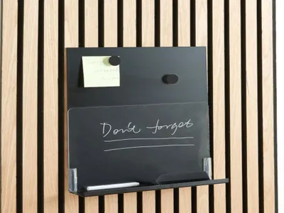 Produktbild von Millex Magnetplatine mit Ablage Akustikpaneel 30 x 7 x 36,5 cm Schwarz