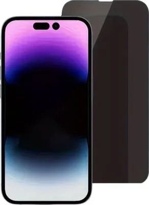 A privacy screen protector is shown next to a smartphone.