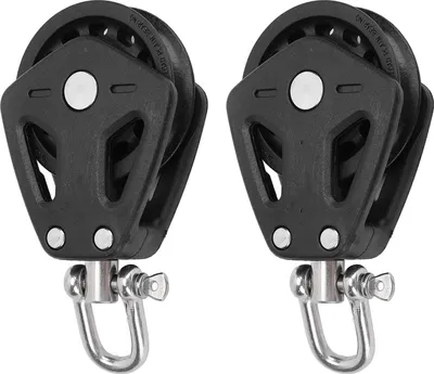 Obrázok produktu pre 2PCS Marine Pulley Block Nylon z nehrdzavejúcej ocele Heavy Duty vysoká nosnosť Univerzálna jednoduchá hlavová kladka pre plachetnice Kajaky Kanoe Zámok