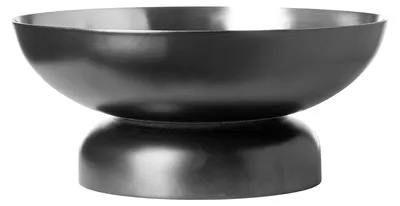Produktbild von FINK Schale HILLA - Kerzenhalter, Edelstahl außen schwarz pulverbeschichtet, innen silberfarben - Ø 20,5 cm, H 9 cm