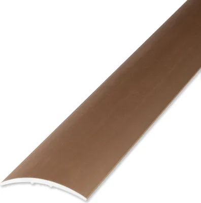 Produktbild von PROVISTON | Übergangsprofil | Aluminium eloxiert | Bronze Hell | Breite 28 mm | Höhe 1.5 mm | Länge 2700 mm | Selbstklebend | Übergangsschiene | Übergangsleiste | Bodenprofil | Abdeckleiste | 1 Stück