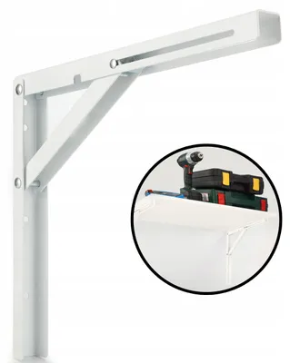Produktbild von Mark Klappbare Stahlhalterung 390x300mm für Tischplatten Regal