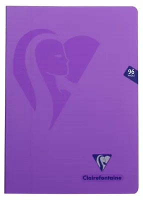 Produktbild von Clairefontaine Schulheft Mimesys, DIN A4, 48 Blatt, liniert mit Rand, farbig sortiert