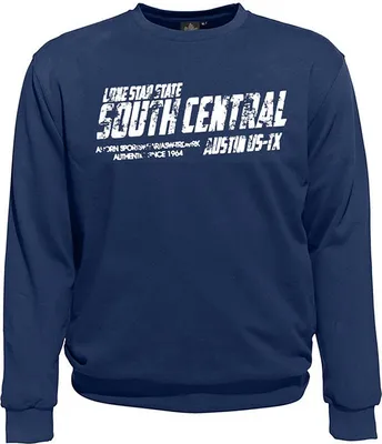 Produktbild von Übergrößen Sweatshirt AHORN SPORTSWEAR Lone Star weiß Alpine Blue 6XL