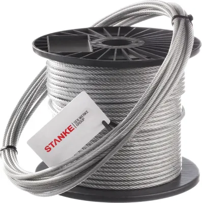 Produktbild von Seilwerk STANKE Wäscheleine PVC Drahtseil 4mm 6x7 verzinkt, Stahlseil ummantelt Seil Draht, 10m