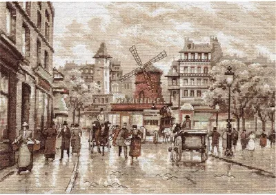 Produktbild von Panna Kreuzstichset "Paris. Moulin Rouge" 37,5x27cm, Zählmuster