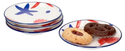 Zdjęcie produktu dla zestaw 4 miseczek Seaside płaskich Ø 10 cm rozgwiazda miska na przekąski deser Ritzenhoff