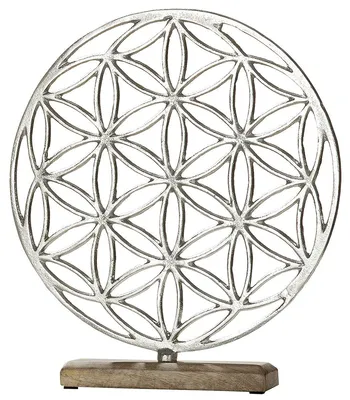 Produktbild von GILDE Dekofigur Lebensblume auf Holzbase H. 36 cm,48771