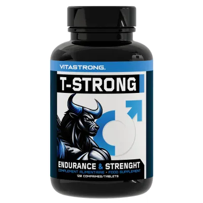 Obrázek produktu pro Veganská peruánská maca s argininem, taurinem a zinkem - T-Strong Forte, podpora energie a vitality, 90 tablet