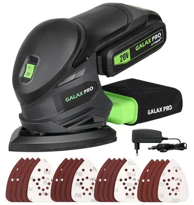 Produktbild von Akkubetriebener Multischleifer mit 20 Volt und Staubauffangbeutel