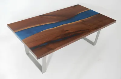 Produktbild von Designer Beistelltisch Couchtisch Epoxy Möbel Tisch Couchtisch Epoxidharz Tische