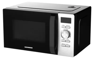 Zdjęcie produktu dla Heinner HMW-D2060BK, Blat, Mikrofalówka Solo, 20 l, 700 W, Wbudowany wyświetlacz, LED