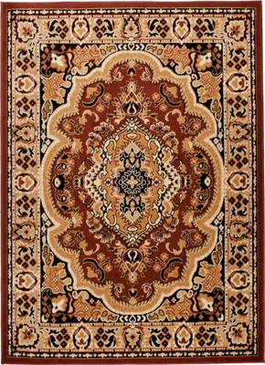 Image de Tapis Tapiso ATLAS classique marron pour salon, ÖKOTEX, 200 x 300 cm