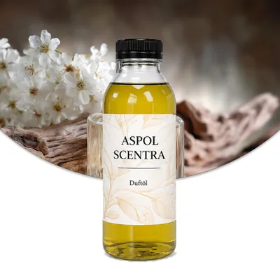 Produktbild von Aspol Scentra Vanille und Holz UFIGREEN Duftöl für Kerzen und Diffusoren 500 ml, KI-generiertes Bild