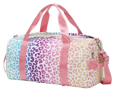 Reisetasche 23 L, Leopardenmuster, mit Schuhfach, Damen
